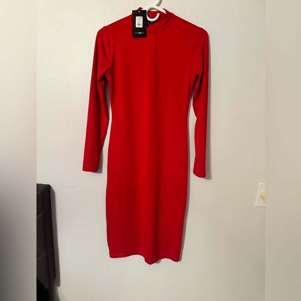 Red Fashion Nova bodycon dress